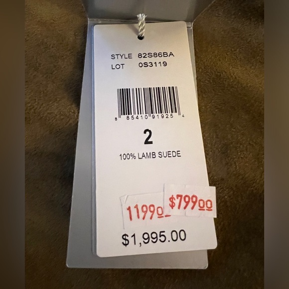 Ralph Lauren Purple Label Suede Skinny Pant. NWT. Size 2. - Picture 5 of 10